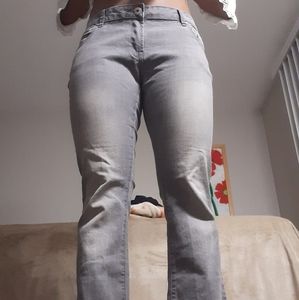 Grey bell bottom Jean's